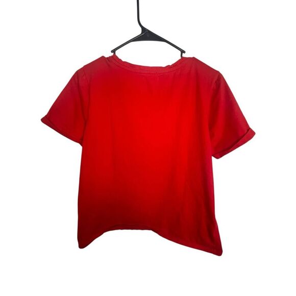 Desiree Red “Fierce” Graphic T-Shirt With Leopard Print Design - Picture 4 of 5